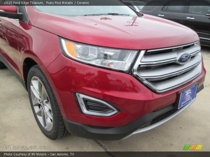 Ruby Red Metallic / Ceramic 2015 Ford Edge Titanium
