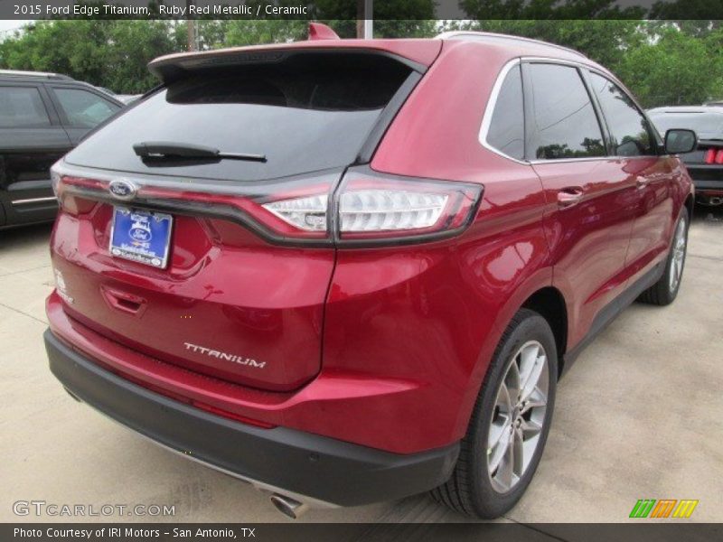 Ruby Red Metallic / Ceramic 2015 Ford Edge Titanium