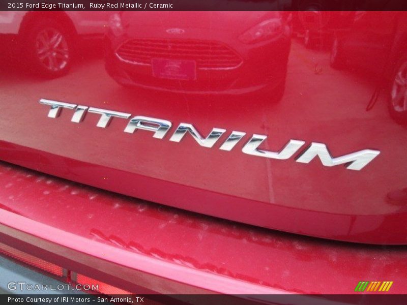 Ruby Red Metallic / Ceramic 2015 Ford Edge Titanium