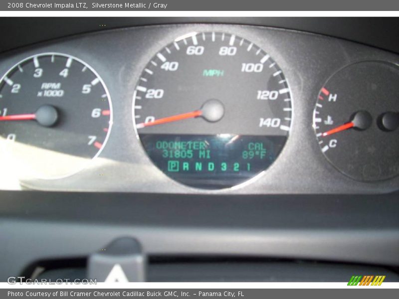 Silverstone Metallic / Gray 2008 Chevrolet Impala LTZ