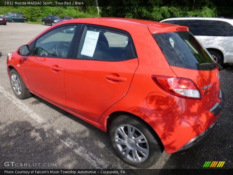 True Red / Black 2012 Mazda MAZDA2 Sport