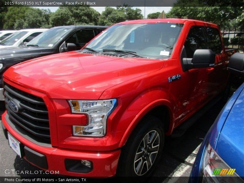 Race Red / Black 2015 Ford F150 XLT SuperCrew