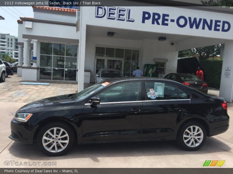 Black Uni / Titan Black 2013 Volkswagen Jetta SE Sedan