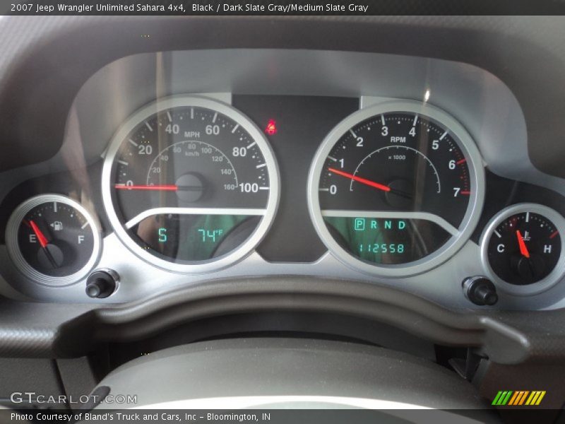 Black / Dark Slate Gray/Medium Slate Gray 2007 Jeep Wrangler Unlimited Sahara 4x4