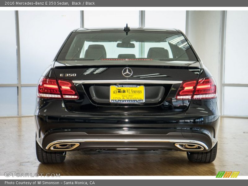 Black / Black 2016 Mercedes-Benz E 350 Sedan