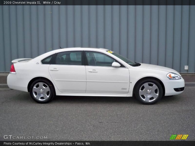 White / Gray 2009 Chevrolet Impala SS