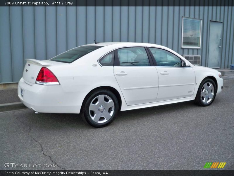 White / Gray 2009 Chevrolet Impala SS