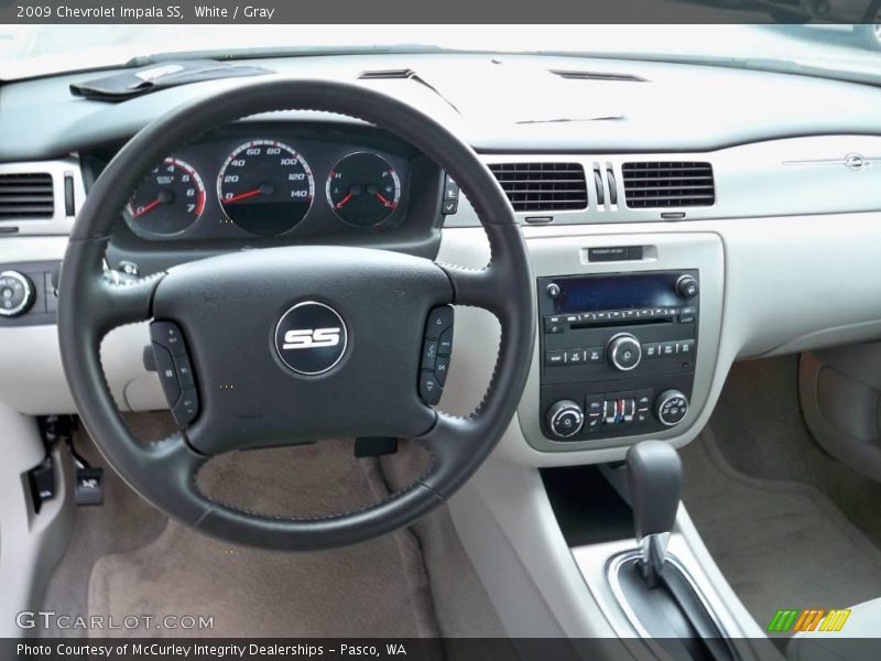 White / Gray 2009 Chevrolet Impala SS