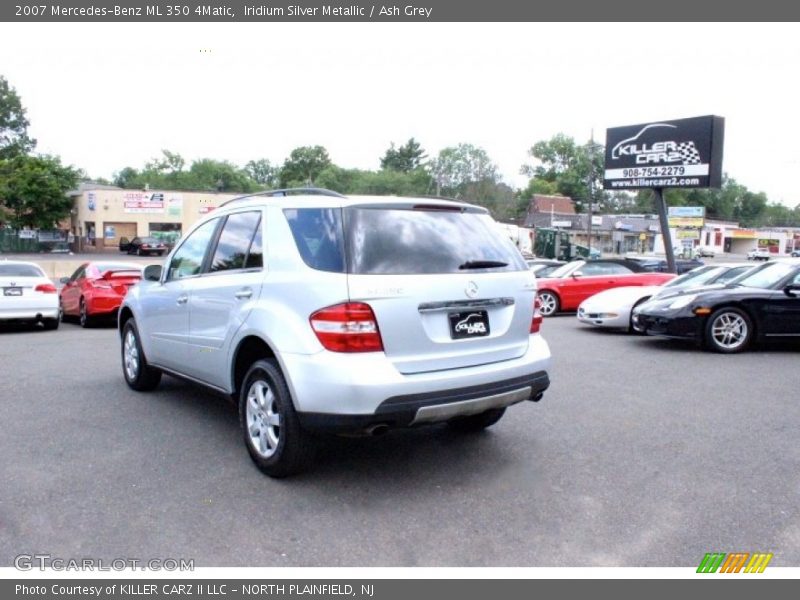 Iridium Silver Metallic / Ash Grey 2007 Mercedes-Benz ML 350 4Matic