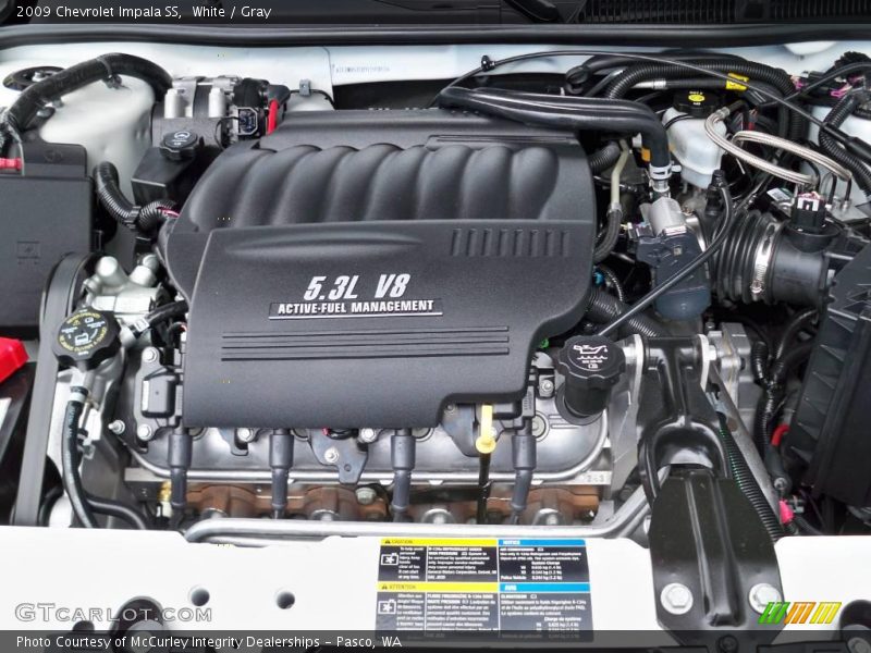White / Gray 2009 Chevrolet Impala SS
