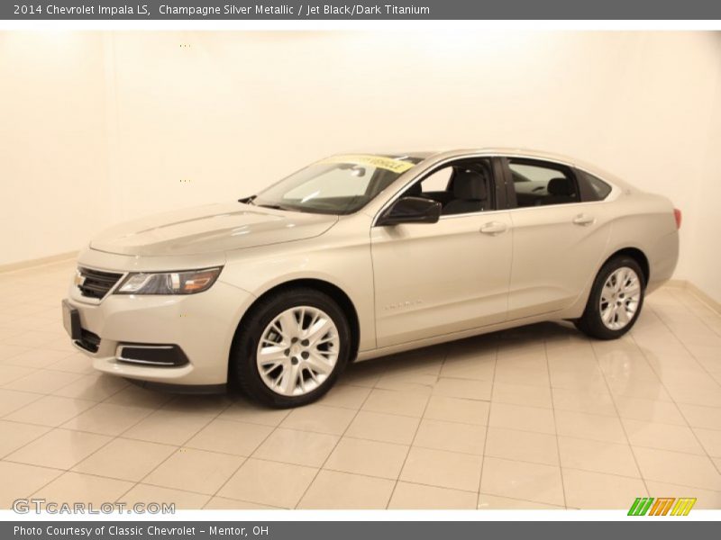 Champagne Silver Metallic / Jet Black/Dark Titanium 2014 Chevrolet Impala LS