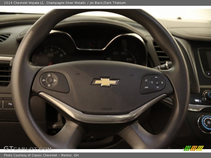 Champagne Silver Metallic / Jet Black/Dark Titanium 2014 Chevrolet Impala LS