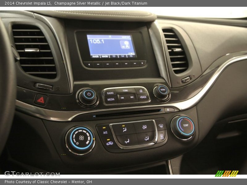 Champagne Silver Metallic / Jet Black/Dark Titanium 2014 Chevrolet Impala LS