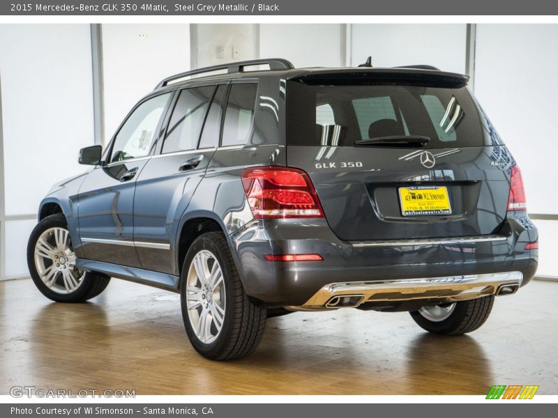 Steel Grey Metallic / Black 2015 Mercedes-Benz GLK 350 4Matic