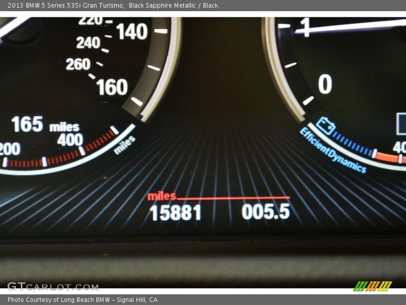 Black Sapphire Metallic / Black 2013 BMW 5 Series 535i Gran Turismo