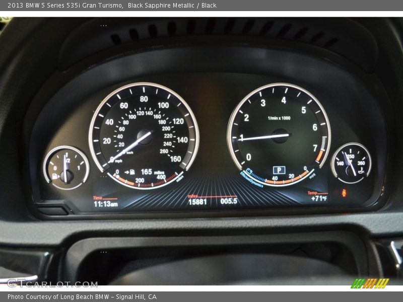 Black Sapphire Metallic / Black 2013 BMW 5 Series 535i Gran Turismo