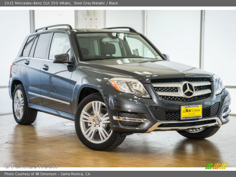 Steel Grey Metallic / Black 2015 Mercedes-Benz GLK 350 4Matic