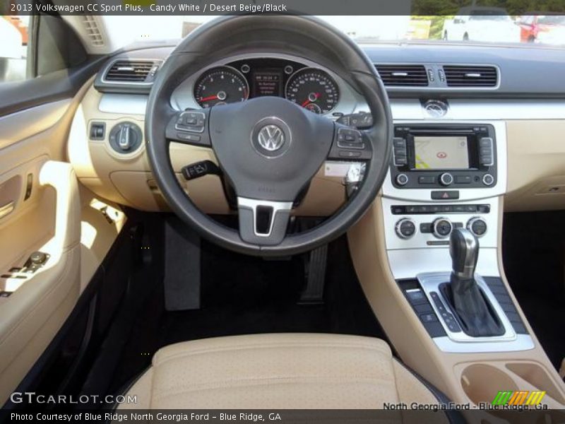 Candy White / Desert Beige/Black 2013 Volkswagen CC Sport Plus