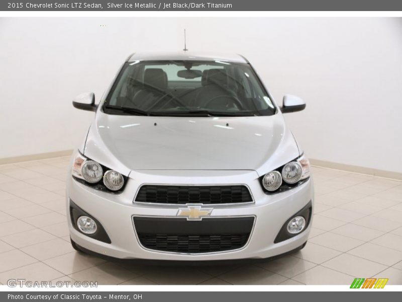 Silver Ice Metallic / Jet Black/Dark Titanium 2015 Chevrolet Sonic LTZ Sedan