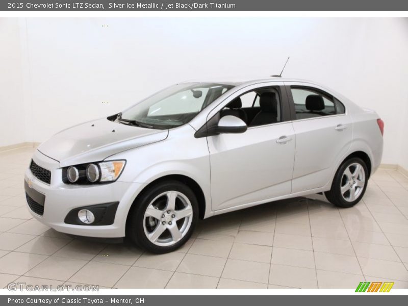 Silver Ice Metallic / Jet Black/Dark Titanium 2015 Chevrolet Sonic LTZ Sedan
