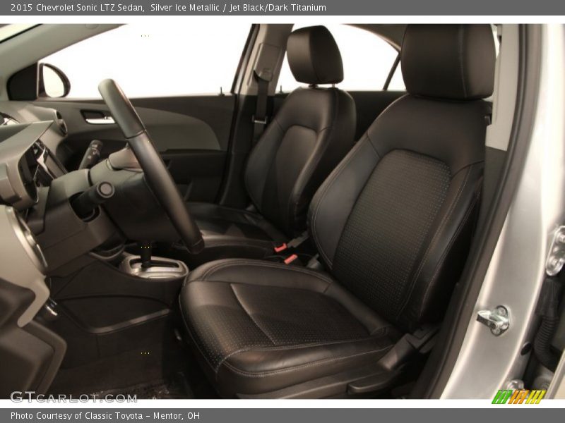 Silver Ice Metallic / Jet Black/Dark Titanium 2015 Chevrolet Sonic LTZ Sedan