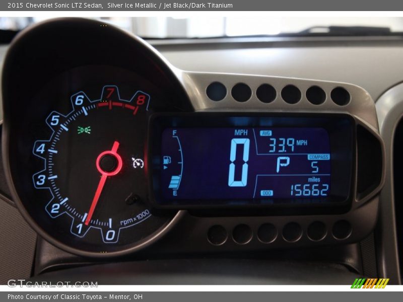 Silver Ice Metallic / Jet Black/Dark Titanium 2015 Chevrolet Sonic LTZ Sedan