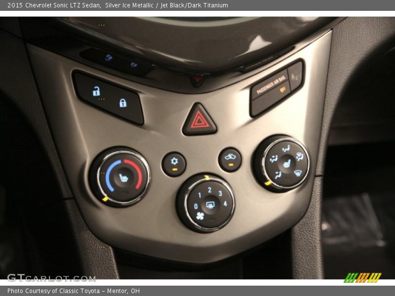 Silver Ice Metallic / Jet Black/Dark Titanium 2015 Chevrolet Sonic LTZ Sedan