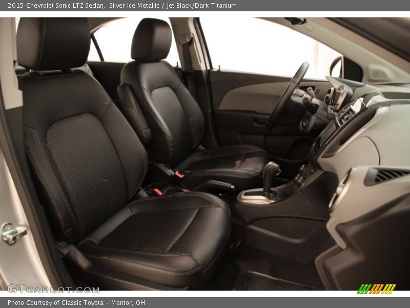 Silver Ice Metallic / Jet Black/Dark Titanium 2015 Chevrolet Sonic LTZ Sedan