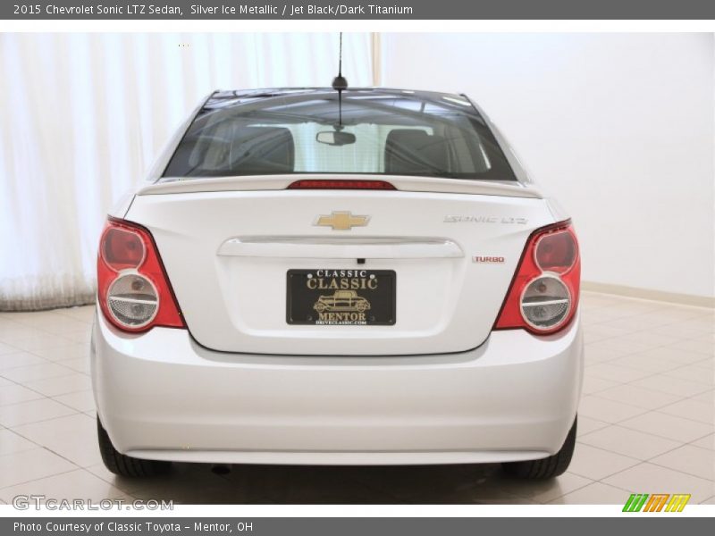 Silver Ice Metallic / Jet Black/Dark Titanium 2015 Chevrolet Sonic LTZ Sedan