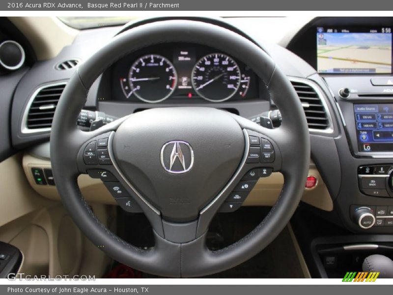 Basque Red Pearl II / Parchment 2016 Acura RDX Advance