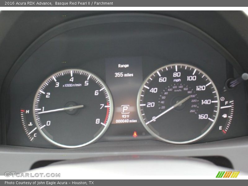 Basque Red Pearl II / Parchment 2016 Acura RDX Advance