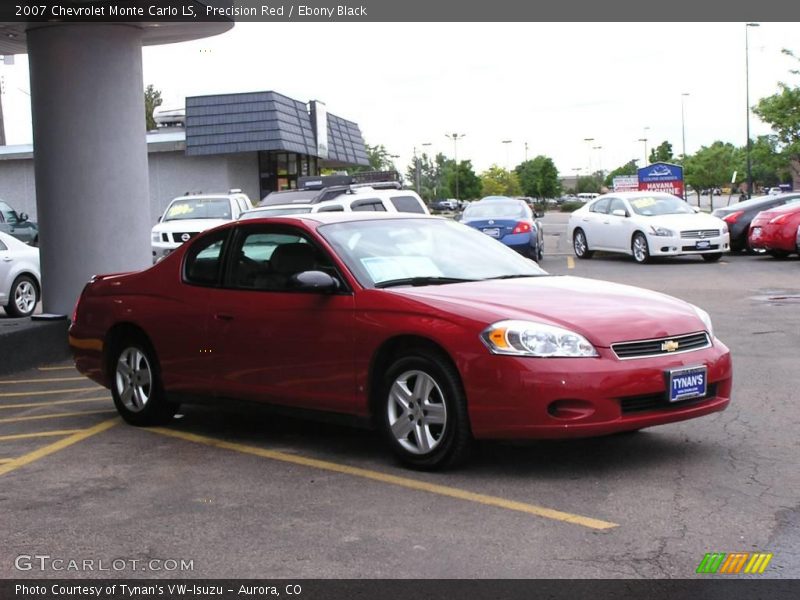Precision Red / Ebony Black 2007 Chevrolet Monte Carlo LS