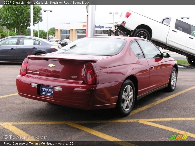 Precision Red / Ebony Black 2007 Chevrolet Monte Carlo LS