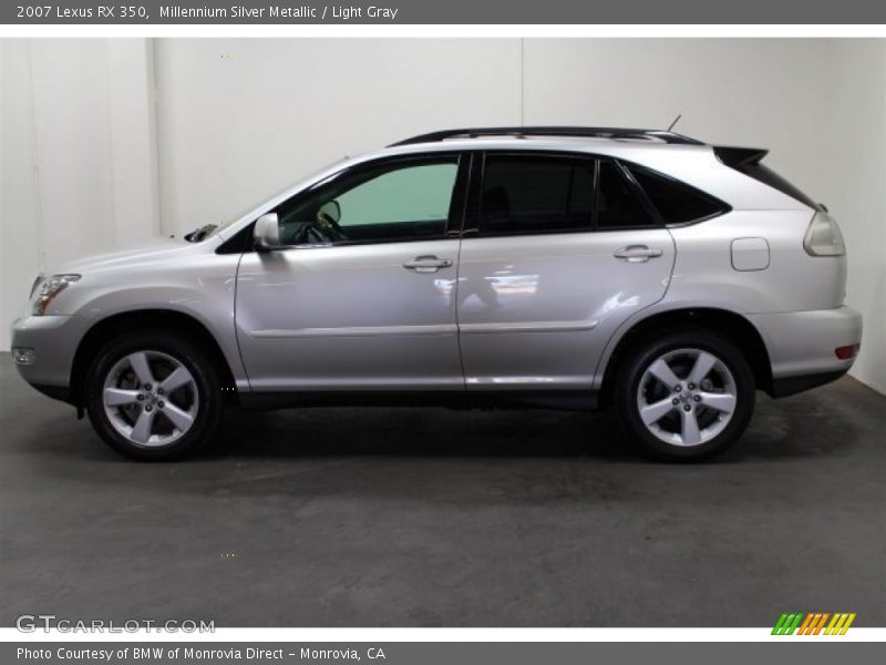 Millennium Silver Metallic / Light Gray 2007 Lexus RX 350