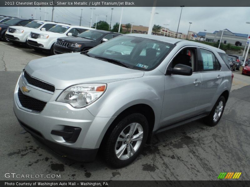 Silver Ice Metallic / Light Titanium/Jet Black 2013 Chevrolet Equinox LS