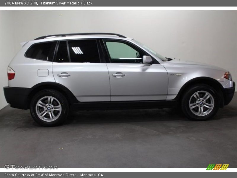 Titanium Silver Metallic / Black 2004 BMW X3 3.0i