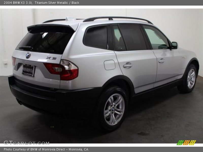 Titanium Silver Metallic / Black 2004 BMW X3 3.0i