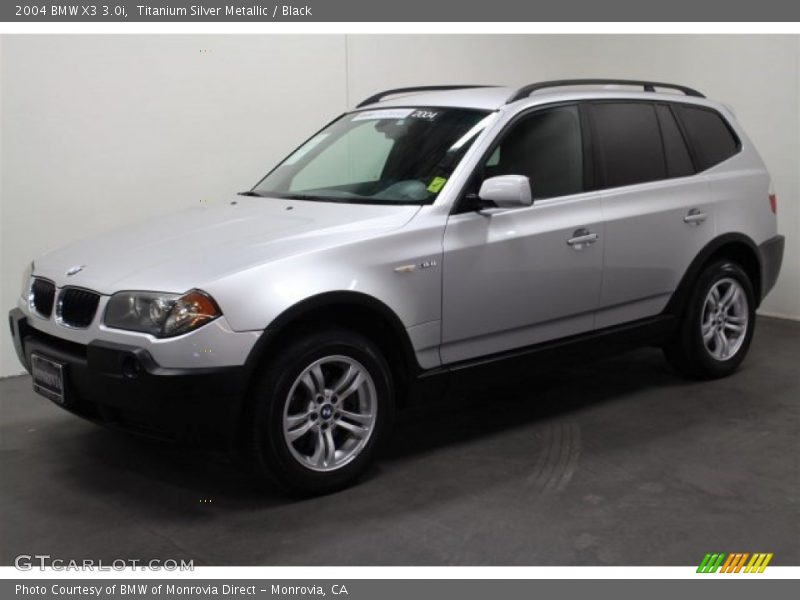 Titanium Silver Metallic / Black 2004 BMW X3 3.0i