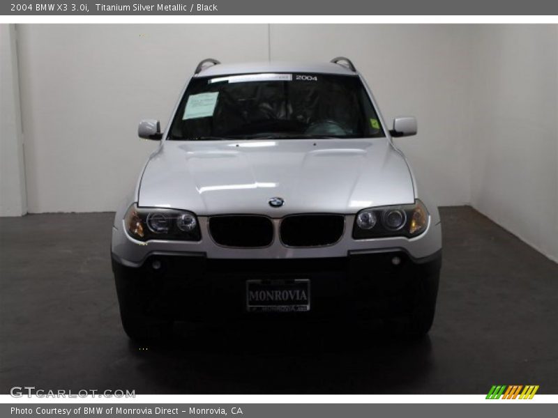 Titanium Silver Metallic / Black 2004 BMW X3 3.0i