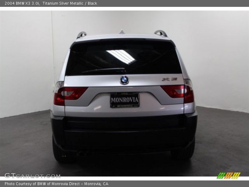 Titanium Silver Metallic / Black 2004 BMW X3 3.0i