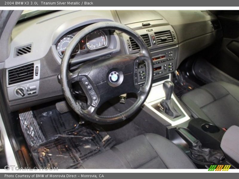 Titanium Silver Metallic / Black 2004 BMW X3 3.0i