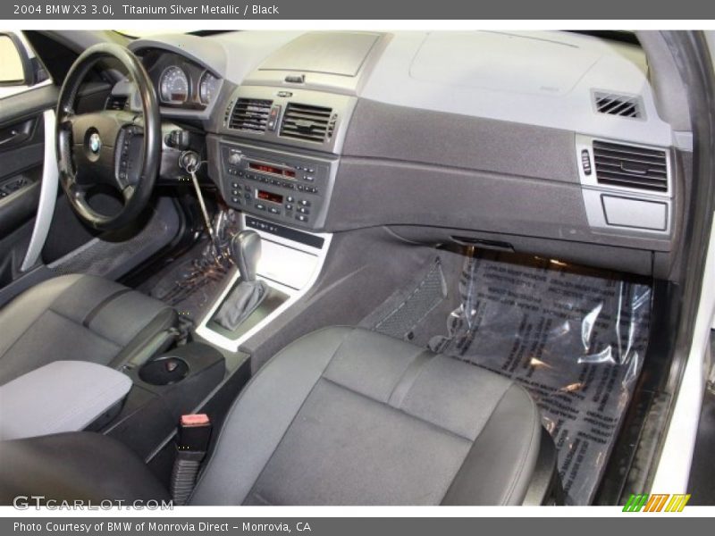 Titanium Silver Metallic / Black 2004 BMW X3 3.0i