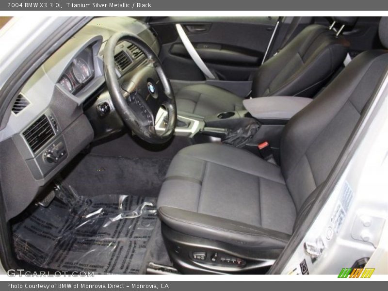 Titanium Silver Metallic / Black 2004 BMW X3 3.0i
