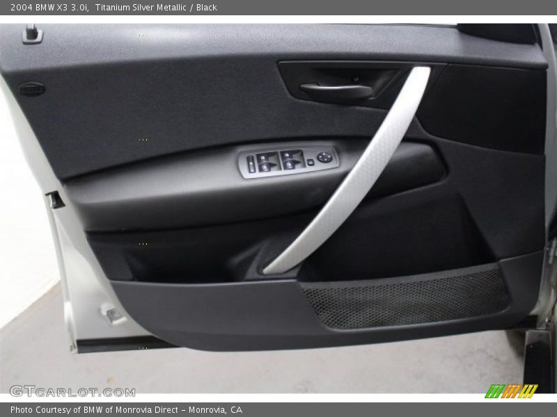 Titanium Silver Metallic / Black 2004 BMW X3 3.0i