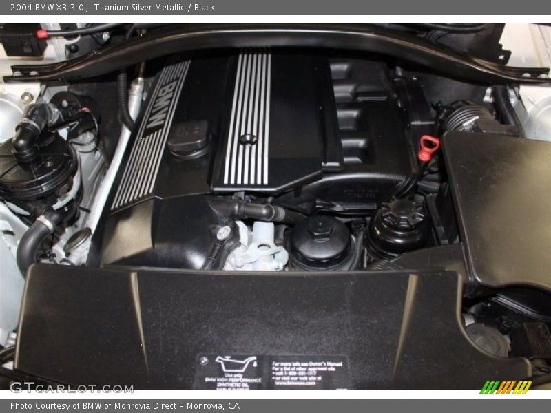 Titanium Silver Metallic / Black 2004 BMW X3 3.0i