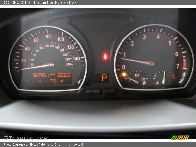 Titanium Silver Metallic / Black 2004 BMW X3 3.0i