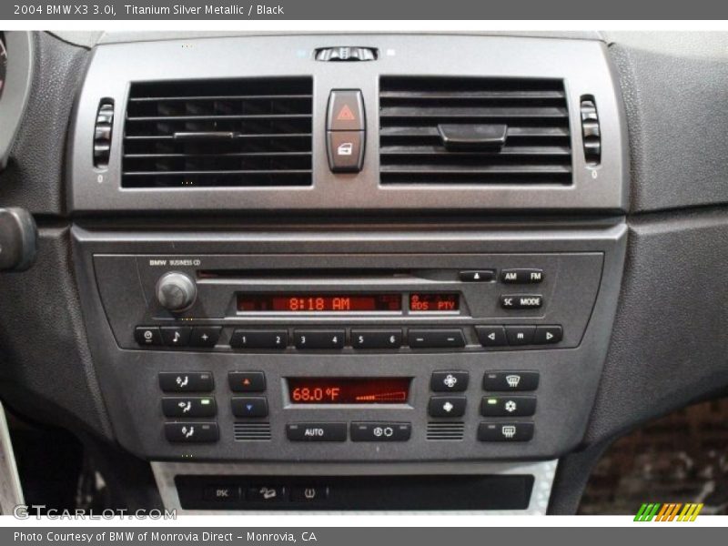 Titanium Silver Metallic / Black 2004 BMW X3 3.0i