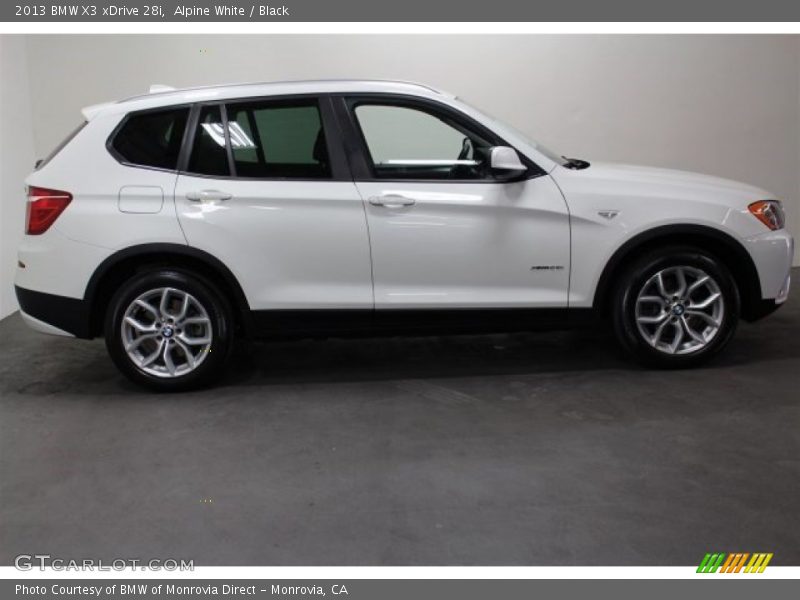 Alpine White / Black 2013 BMW X3 xDrive 28i