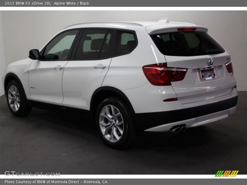 Alpine White / Black 2013 BMW X3 xDrive 28i