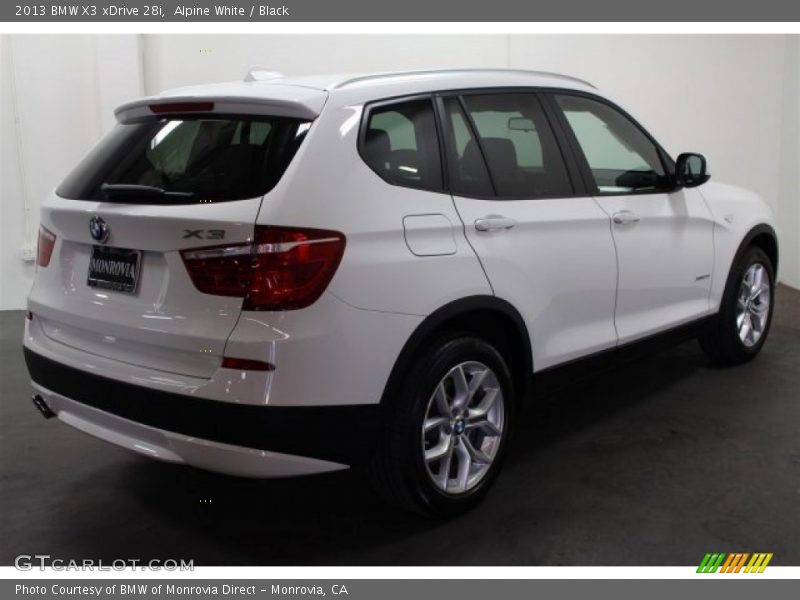 Alpine White / Black 2013 BMW X3 xDrive 28i